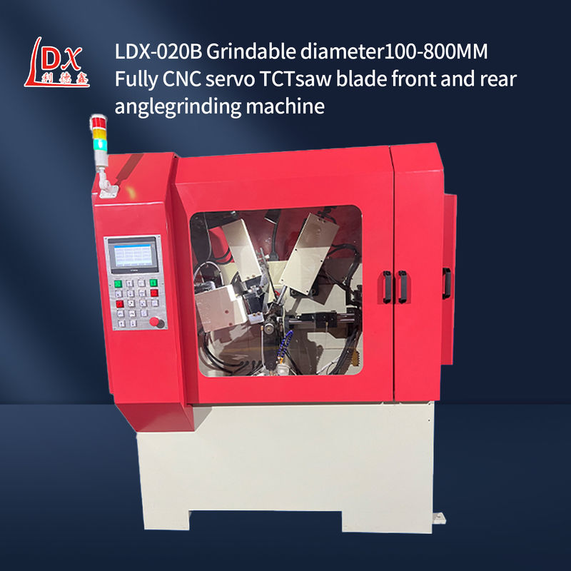 LDX-020B Servo Feed Full CNC Saw Blade Front And Rear Angle Grinding Machine